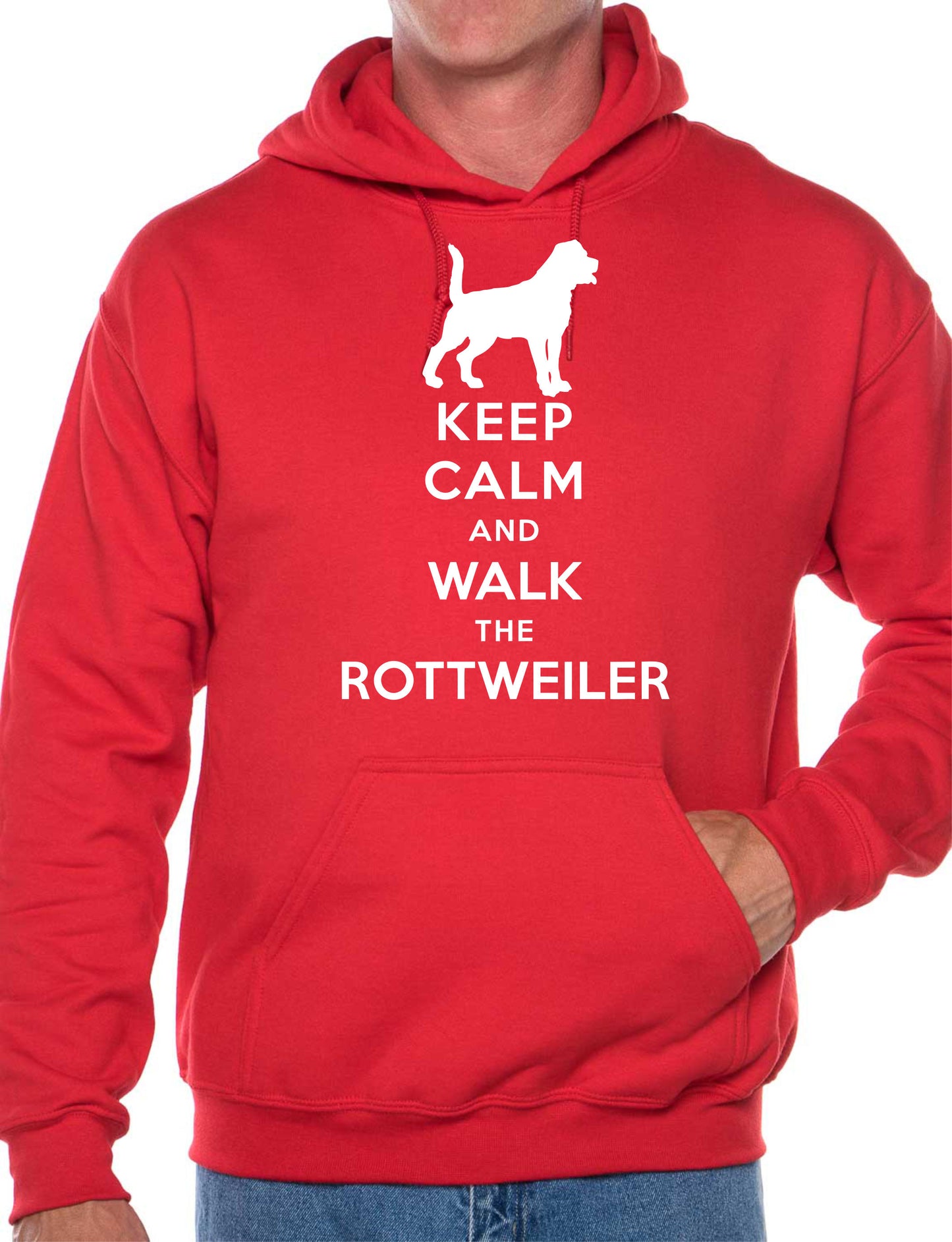 Keep Calm Walk The Rottweiler Dog Lovers  Hoodie Size