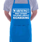 Warning May Talk About Kickbxing Funny BBQ Apron