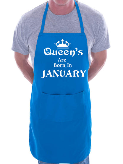 Born In January Birthday Funny Joke BBQ Apron