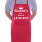 Born In January Birthday Funny Joke BBQ Apron