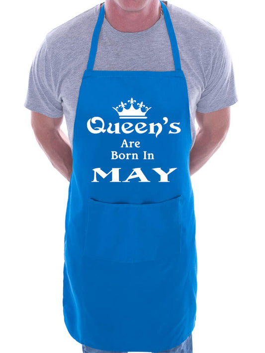 Born In May Birthday Funny Joke BBQ Apron