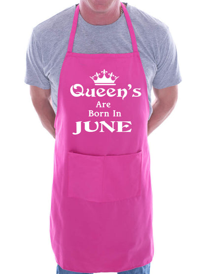 Born In June Birthday Funny Joke BBQ Novelty Cooking Apron