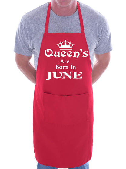 Born In June Birthday Funny Joke BBQ Novelty Cooking Apron