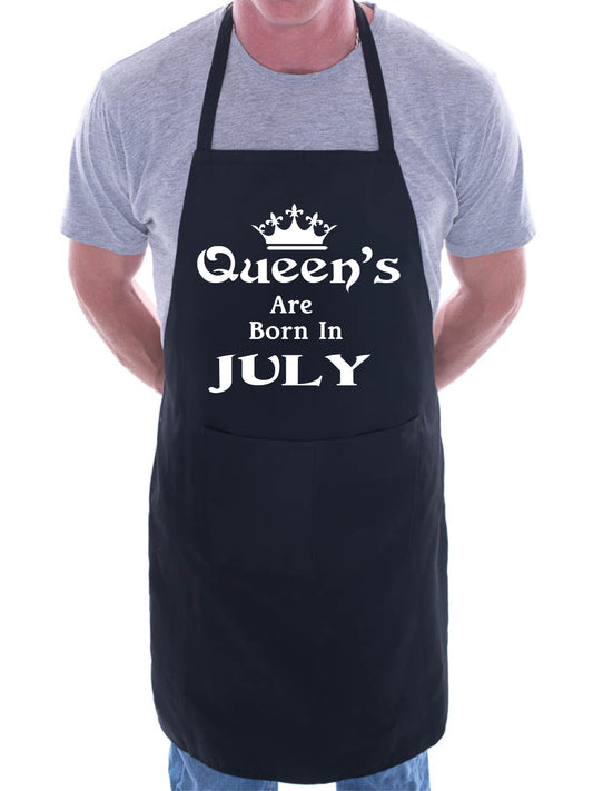 Born In July Birthday Funny Joke BBQ Apron