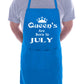 Born In July Birthday Funny Joke BBQ Apron