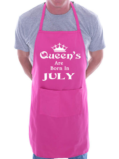 Born In July Birthday Funny Joke BBQ Apron