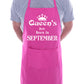 Born In September Birthday Funny Joke BBQ Apron