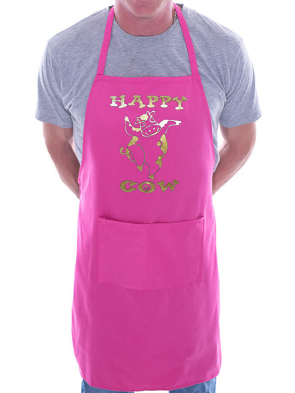 Happy Cow BBQ Funny Apron