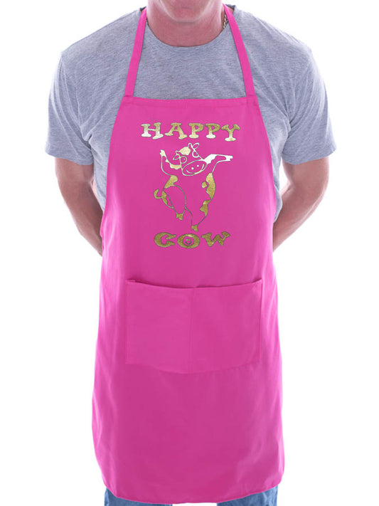 Happy Cow BBQ Funny Apron