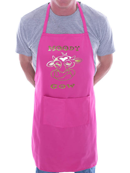 Moody Cow BBQ Funny Apron