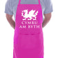 Cymru Am Byth Welsh Dragon Funny BBQ Gift Novelty Cooking BBQ Apron