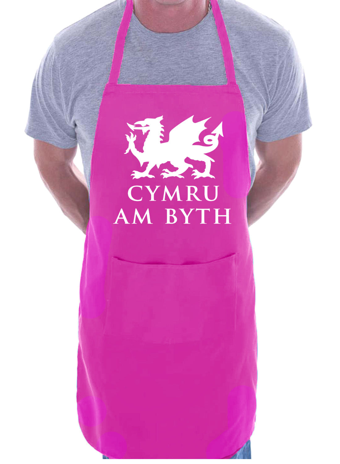 Cymru Am Byth Welsh Dragon Funny BBQ Gift Novelty Cooking BBQ Apron