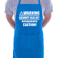 Warning Grumpy Git Birthday Funny BBQ Apron
