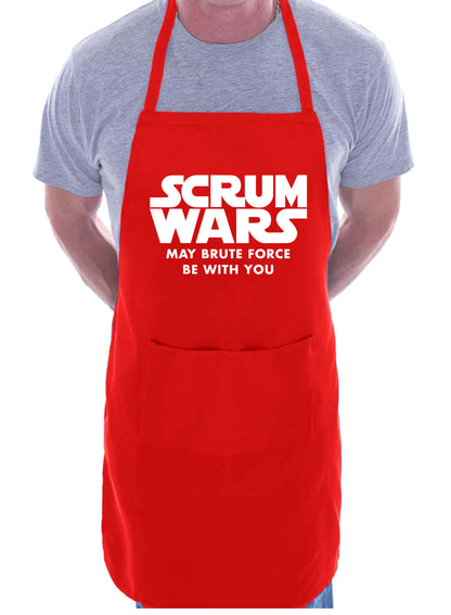 Scrum Wars Rugby Union League Funny Birthday Gift Novelty Cooking Apron