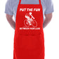 Fun Between Legs Cycling Biking Racing Funny BBQ Apron