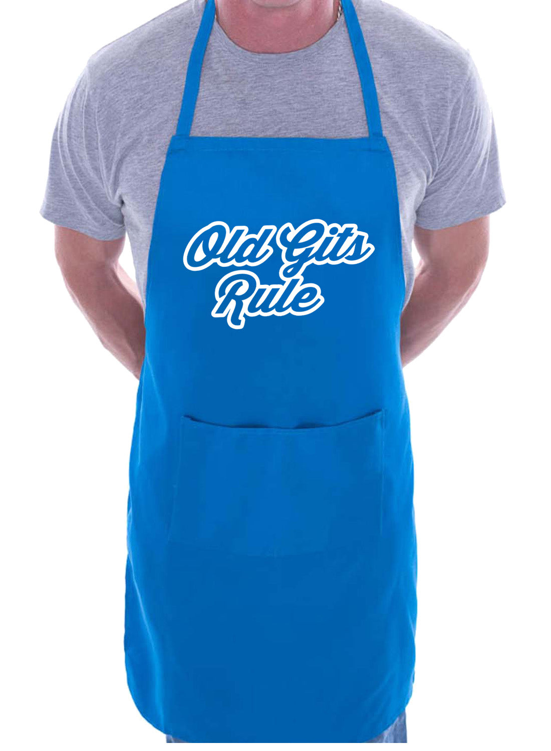 Old Gits Rule Funny Birthday Retirement Gift Novelty BBQ Cooking Apron