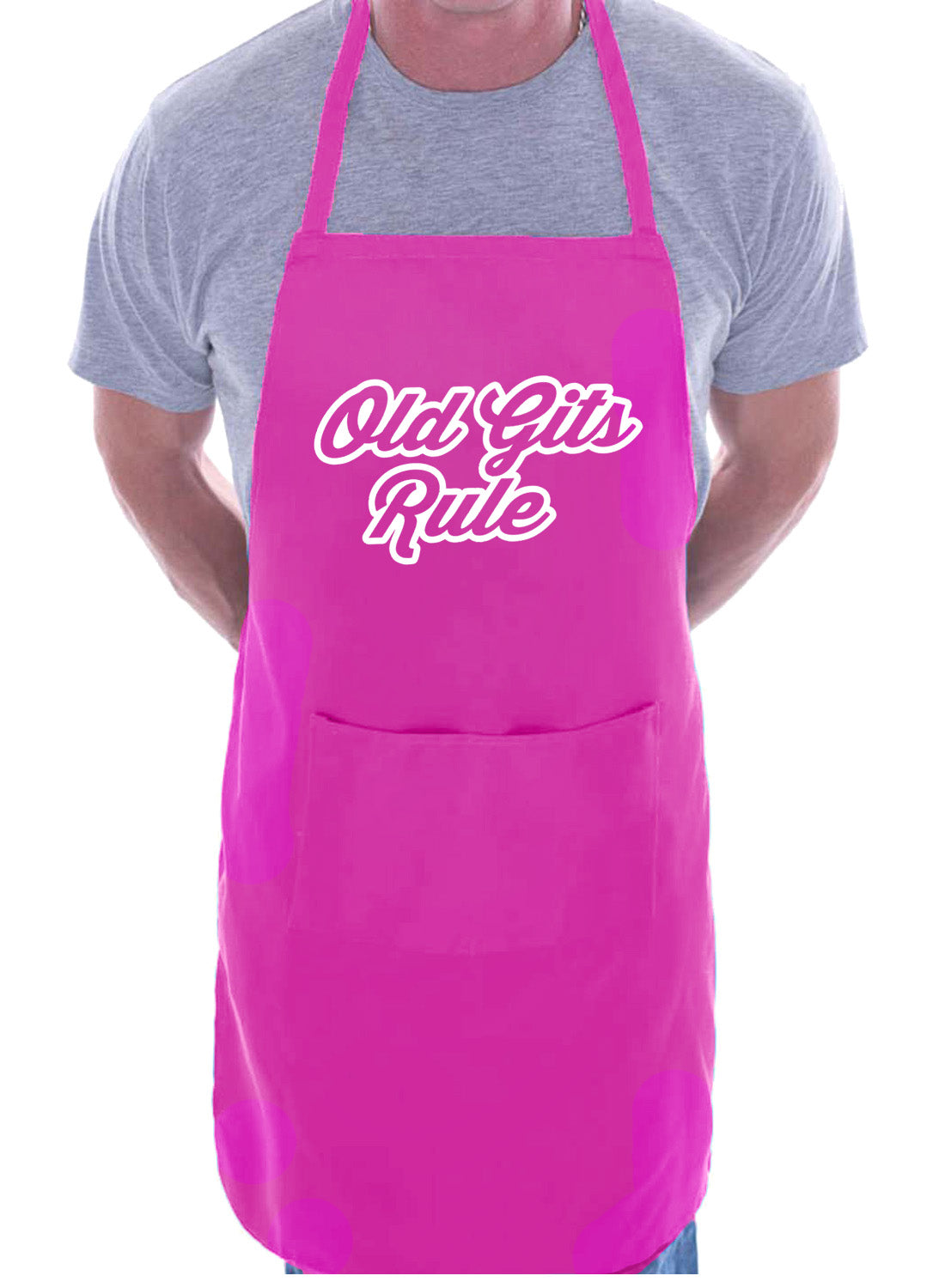 Old Gits Rule Funny Birthday Retirement Gift Novelty BBQ Cooking Apron
