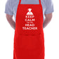 Keep Calm I'm The Head Teacher Funny Gift BBQ Apron