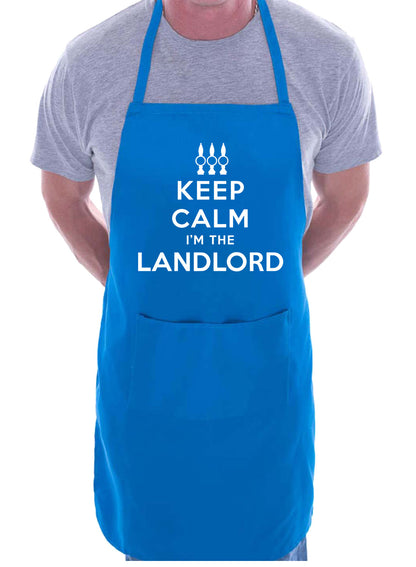 Keep Calm I'm A Landlord Funny Gift BBQ Apron