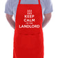 Keep Calm I'm A Landlord Funny Gift BBQ Apron