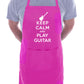 Keep Calm And Play Guitar Rock Music Funny Gift BBQ Apron