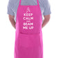 Keep Calm & Beam Me Up Scotty Funny Gift Novelty Cooking BBQ Apron