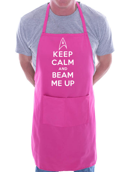 Keep Calm & Beam Me Up Scotty Funny Gift Novelty Cooking BBQ Apron