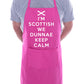 I'm Scottish We Don't Keep Calm Funny Gift BBQ Apron