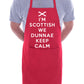 I'm Scottish We Don't Keep Calm Funny Gift BBQ Apron