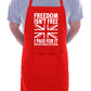 Freedom Isn't Free Armed Forces Army Navy Gift Novelty Cooking BBQ Apron