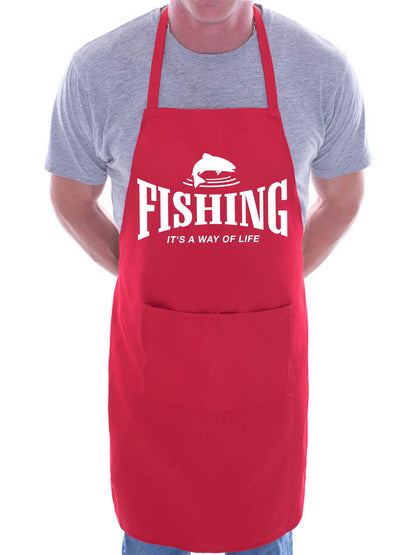 Fishing it’s a Way Of Life Angler Fisherman Funny Gift Apron