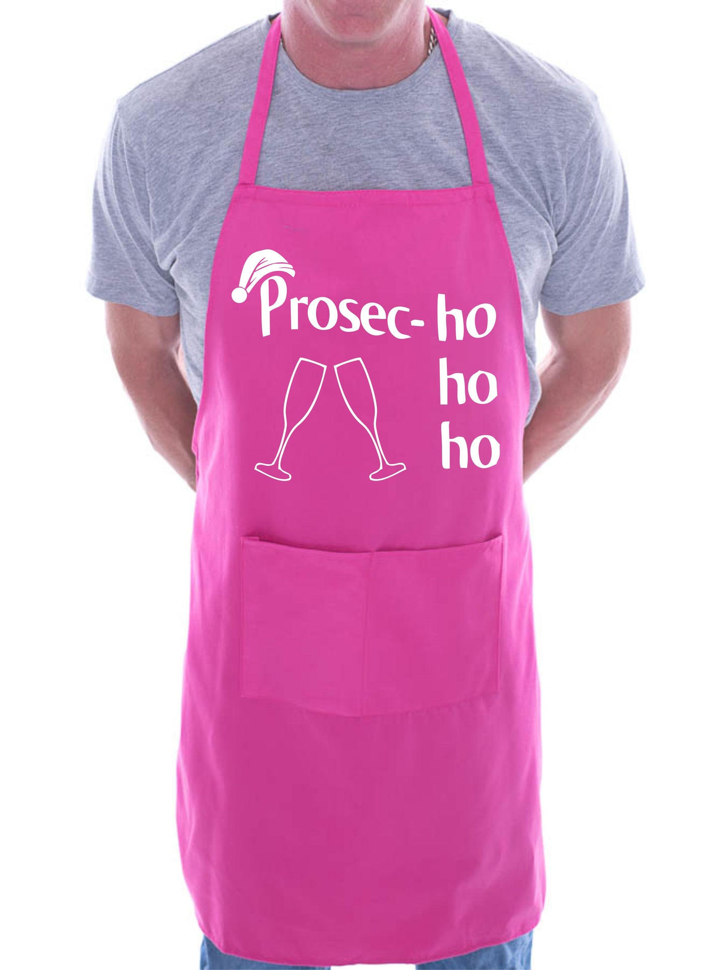 Prosec-Ho Prosecco Christmas Gift Funny Chef Cook BBQ Novelty Cooking Apron