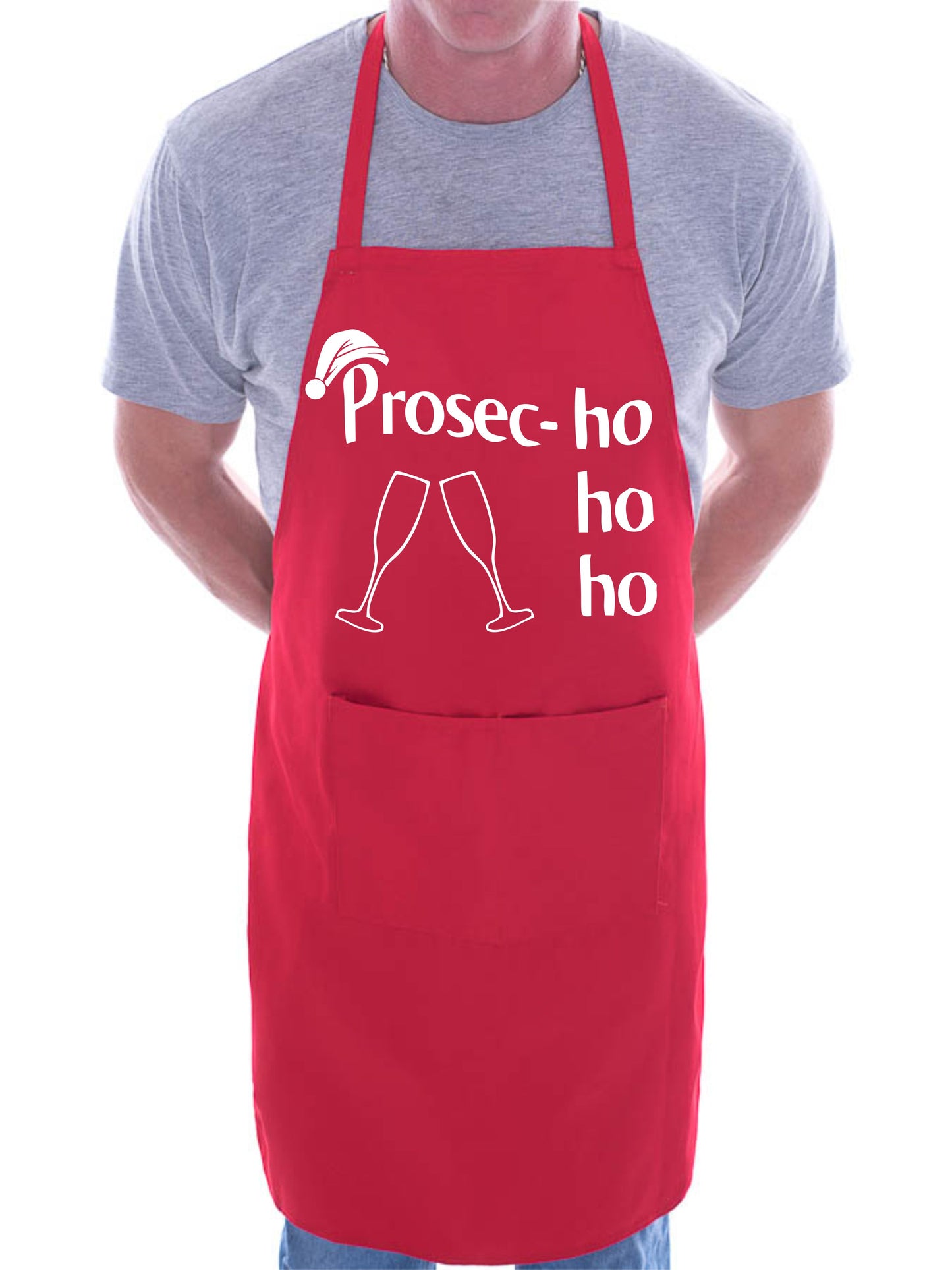 Prosec-Ho Prosecco Christmas Gift Funny Chef Cook BBQ Novelty Cooking Apron