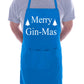Merry Ginmas Funny Chef Cook Christmas Xmas Gift BBQ Apron