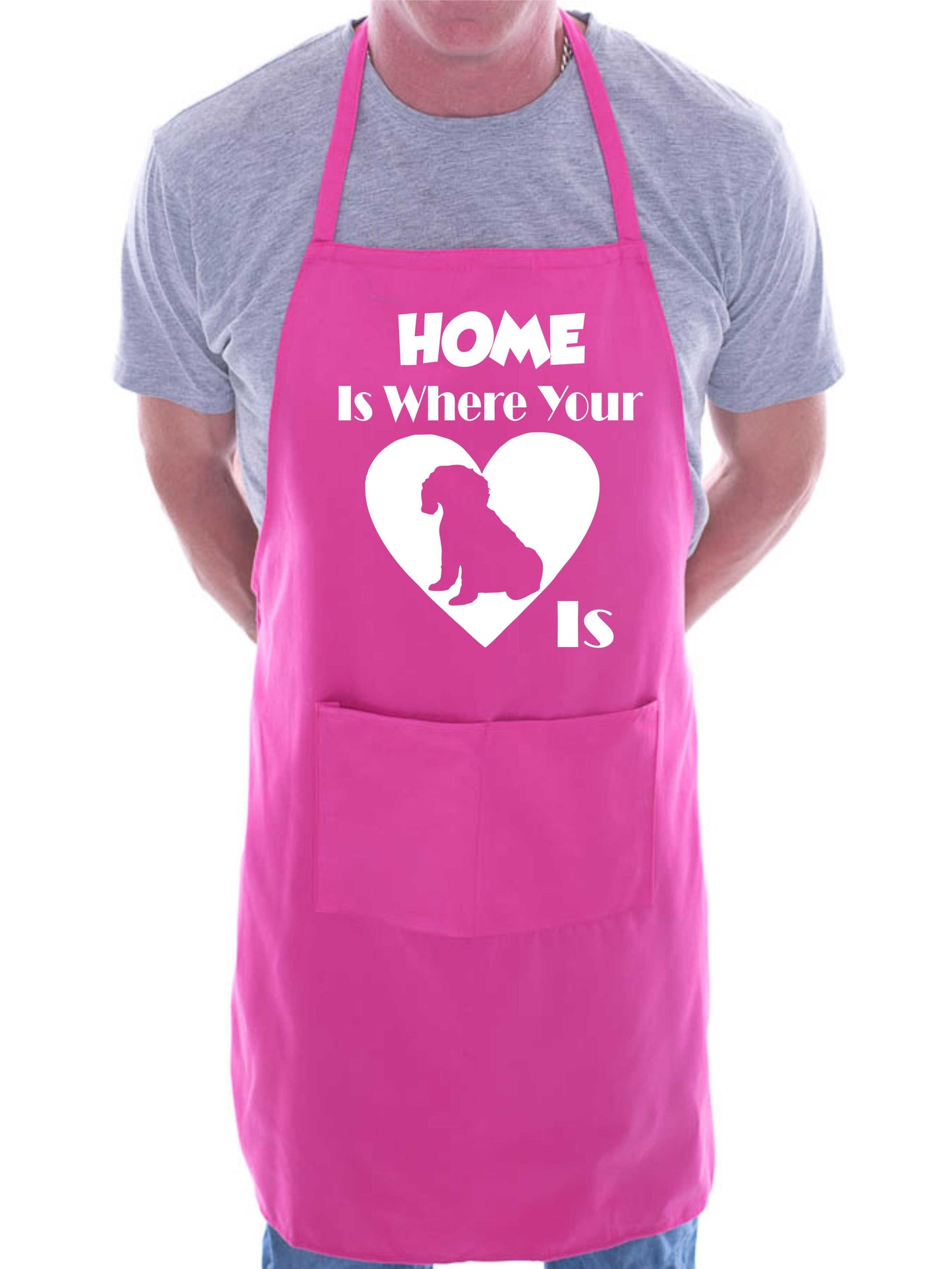 Home Is Where Your Cavapoo Is Funny Dog Lover Novelty Cooking BBQ Apron