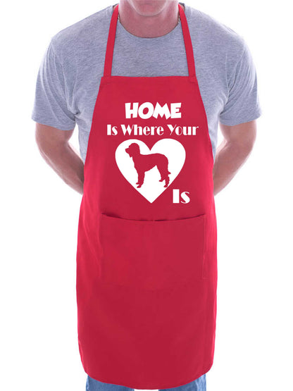 Home Is Where Your Labradoodle Is Funny Dog Lover BBQ Apron