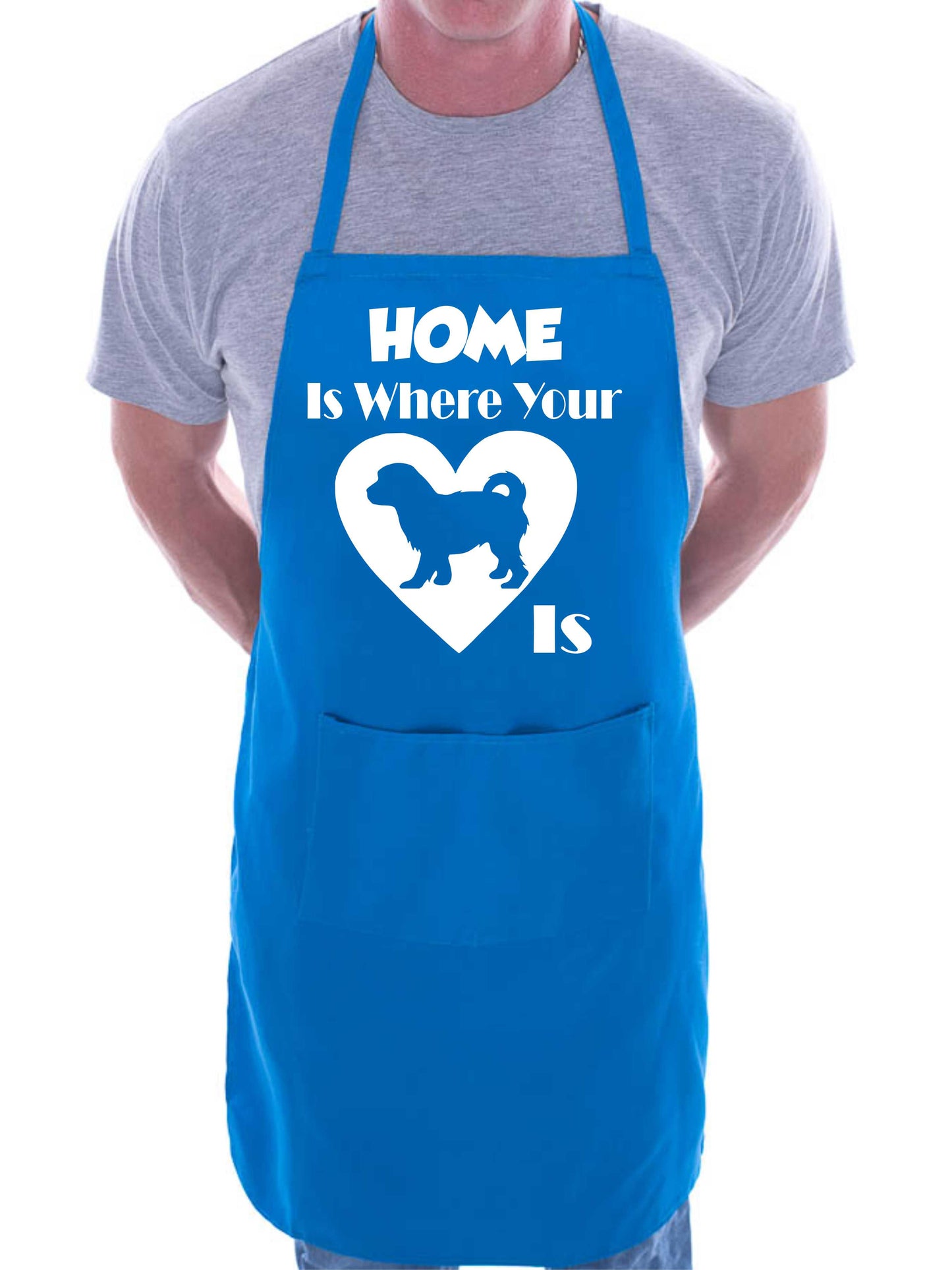 Home Is Where Your Cavachon Is Funny Dog Lover Gift Novelty Cooking BBQ Apron