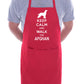 Keep Calm & Walk Afghan Hound Funny Dog Lover Gift BBQ Apron
