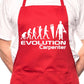 Evolution Of Carpenter BBQ Funny Apron