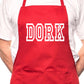 Adult Dork Computor Geek BBQ Cooking Funny Novelty Apron