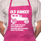 70th Birthday Old Banger BBQ Funny Apron
