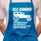 80th Birthday Old Banger BBQ Cooking Funny Novelty Apron