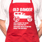 80th Birthday Old Banger BBQ Cooking Funny Novelty Apron
