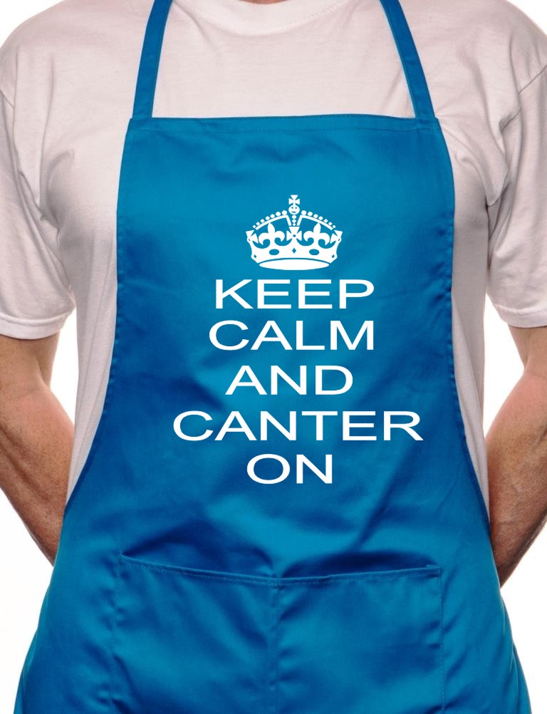 Keep Calm & Canter On Horse BBQ Funny Apron
