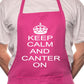 Keep Calm & Canter On Horse BBQ Funny Apron