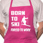Born To Ski BBQ Funny Apron