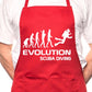 Scuba Diving Evolution BBQ Funny Apron