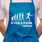 Tennis Evolution Of Sports BBQ Funny Apron