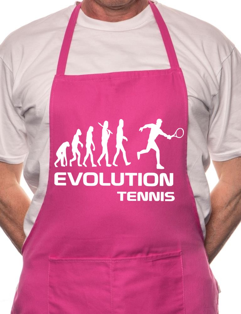 Tennis Evolution Of Sports BBQ Funny Apron