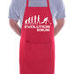 Evolution Of Crown Green Bowling BBQ Funny Apron